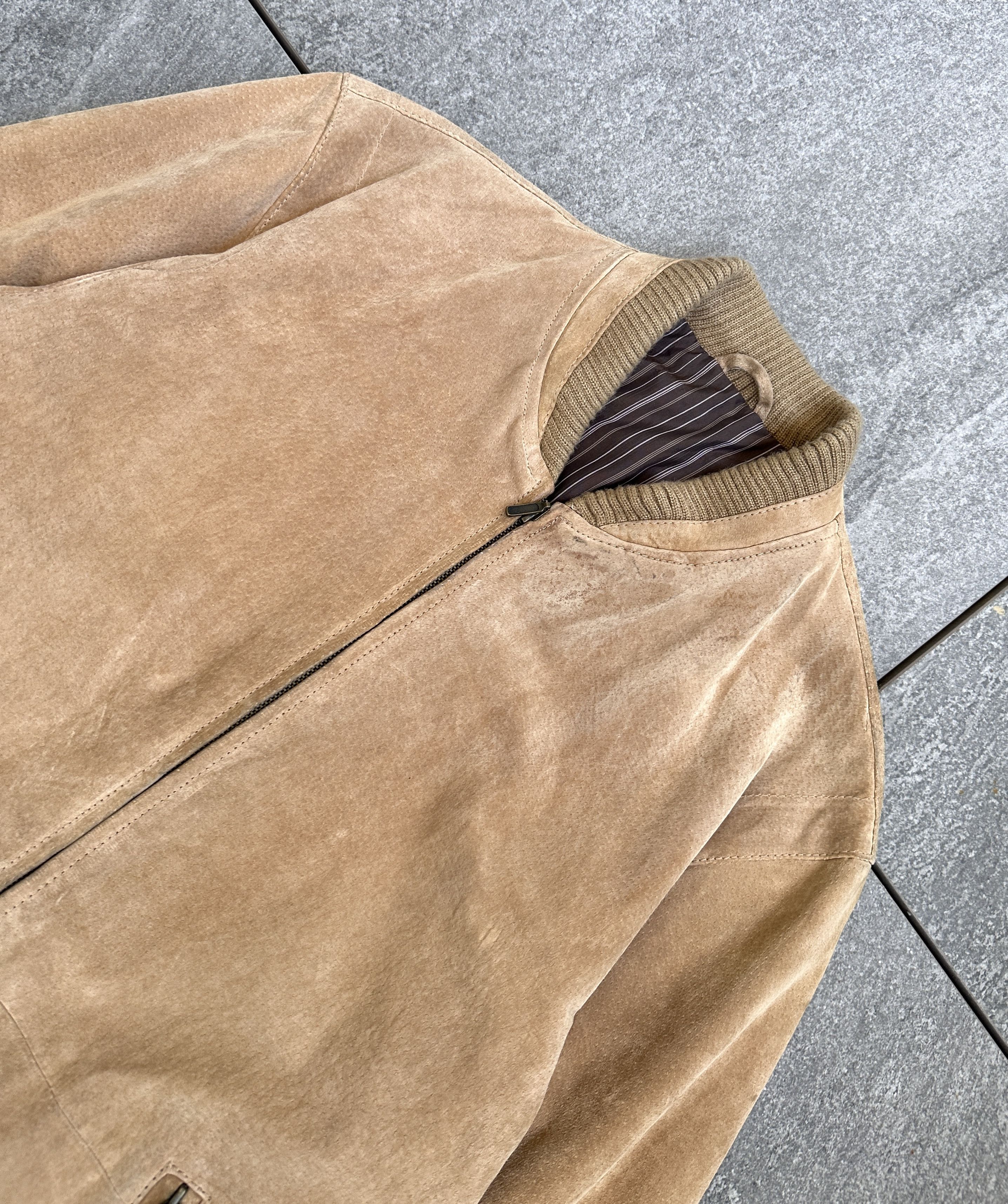 Vintage Vintage leather bomber scandi jacket Size US L / EU 52-54 / 3 - 2 Thumbnail