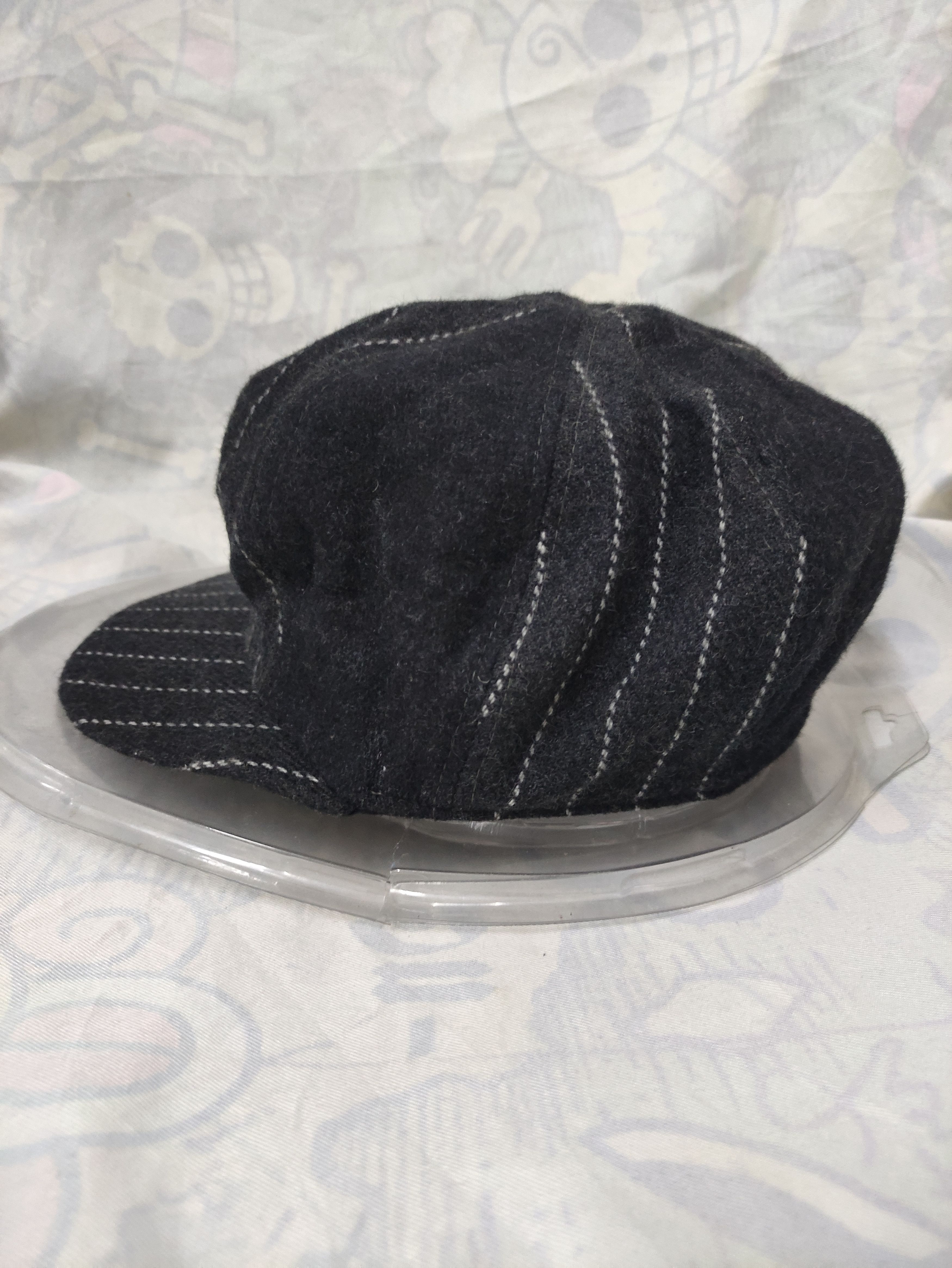 Japanese Brand OCTAVE PATCHWORK RETRO NEWSBOY WOOL CAP Size ONE SIZE - 6 Thumbnail