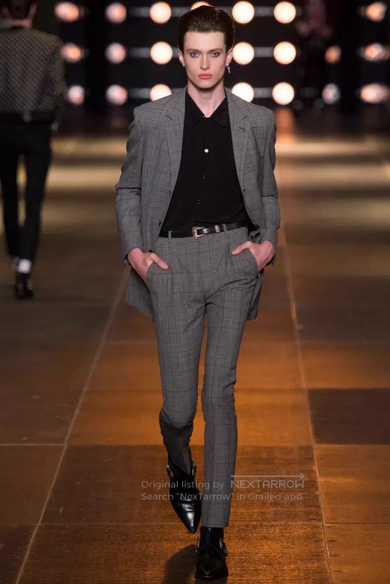 Saint Laurent Paris Saint Laurent Paris Size 39 Black Mulberry Silk Black Samu Size US S / EU 44-46 / 1 - 9 Thumbnail