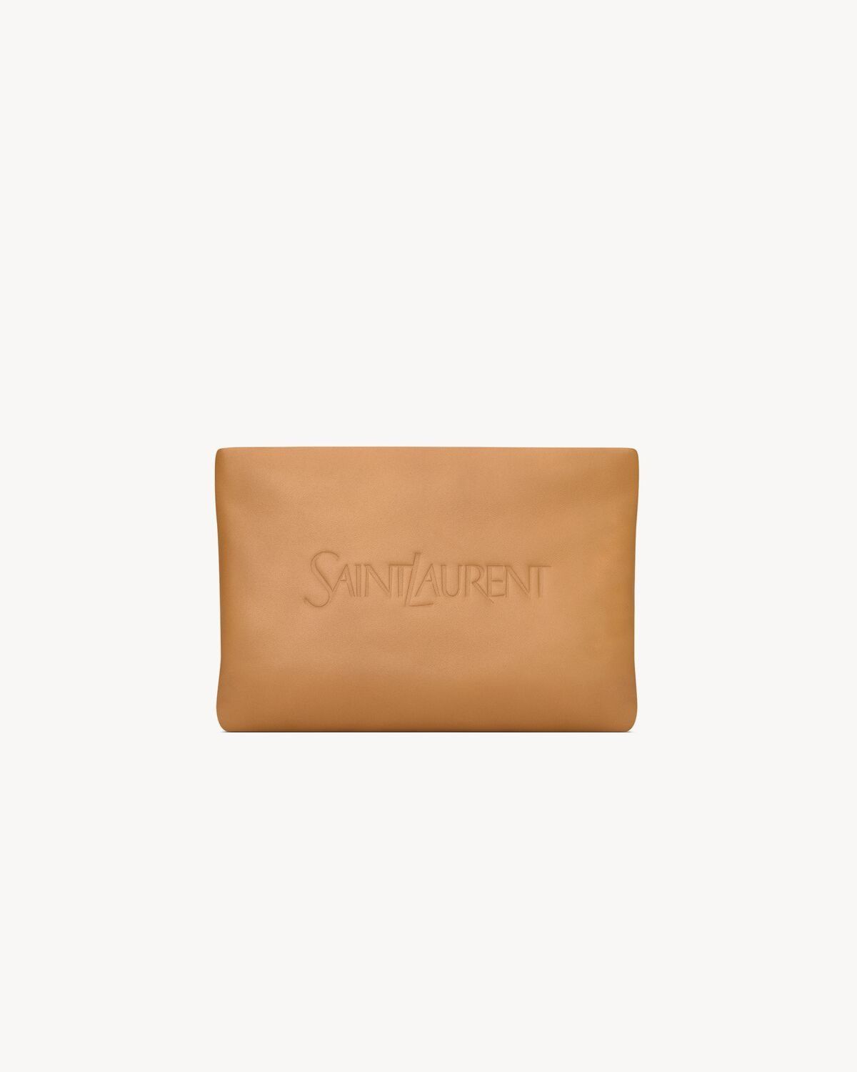 Saint Laurent Paris o1s1wg111125 Size: OS / Pouch Vegetable Tanned in Beige Size ONE SIZE - 2 Thumbnail