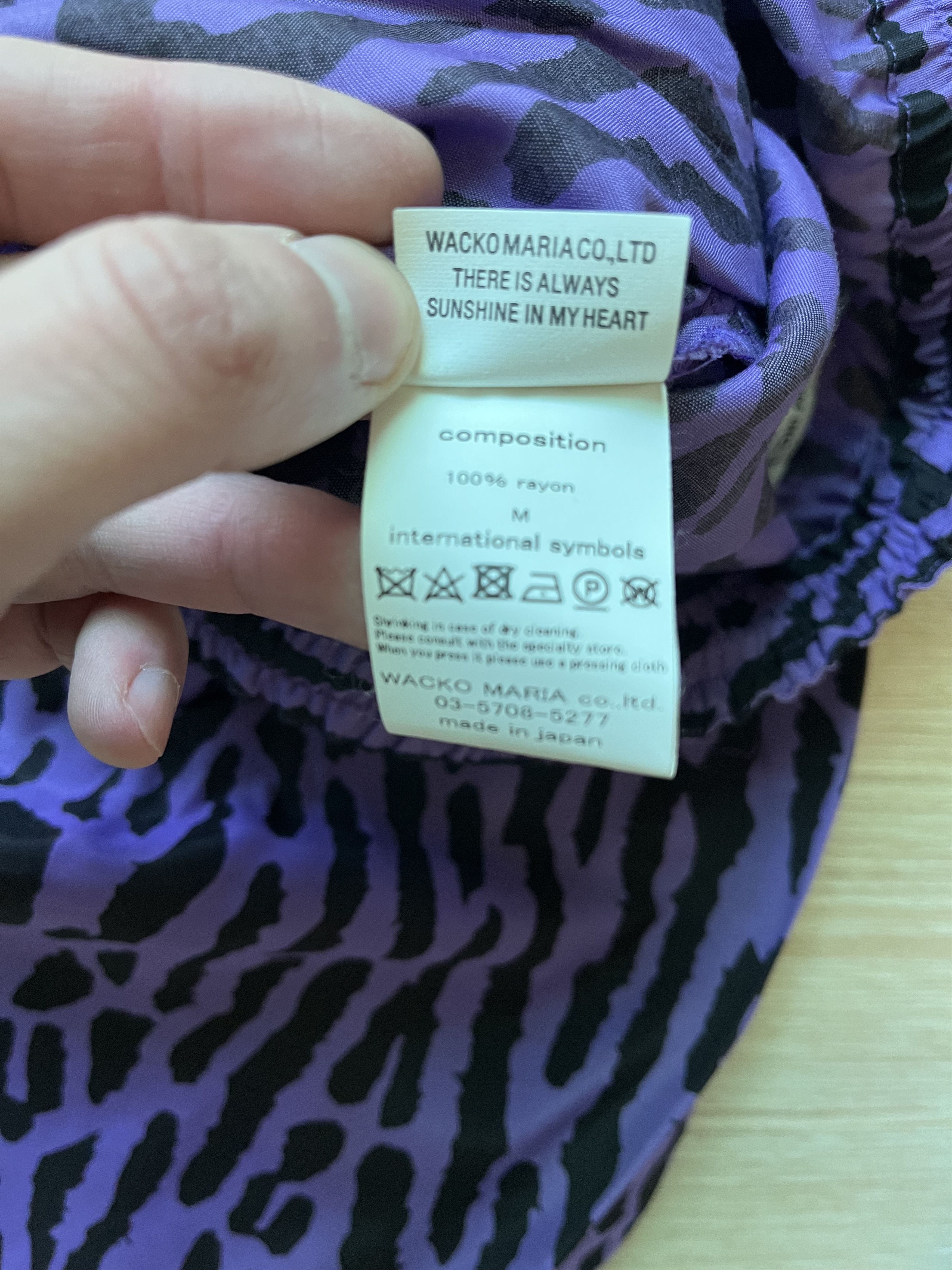 Wacko Maria HAWAIIAN SHORTS ( TYPE-2 ) (PURPLE) Size US 32 / EU 48 - 6 Thumbnail