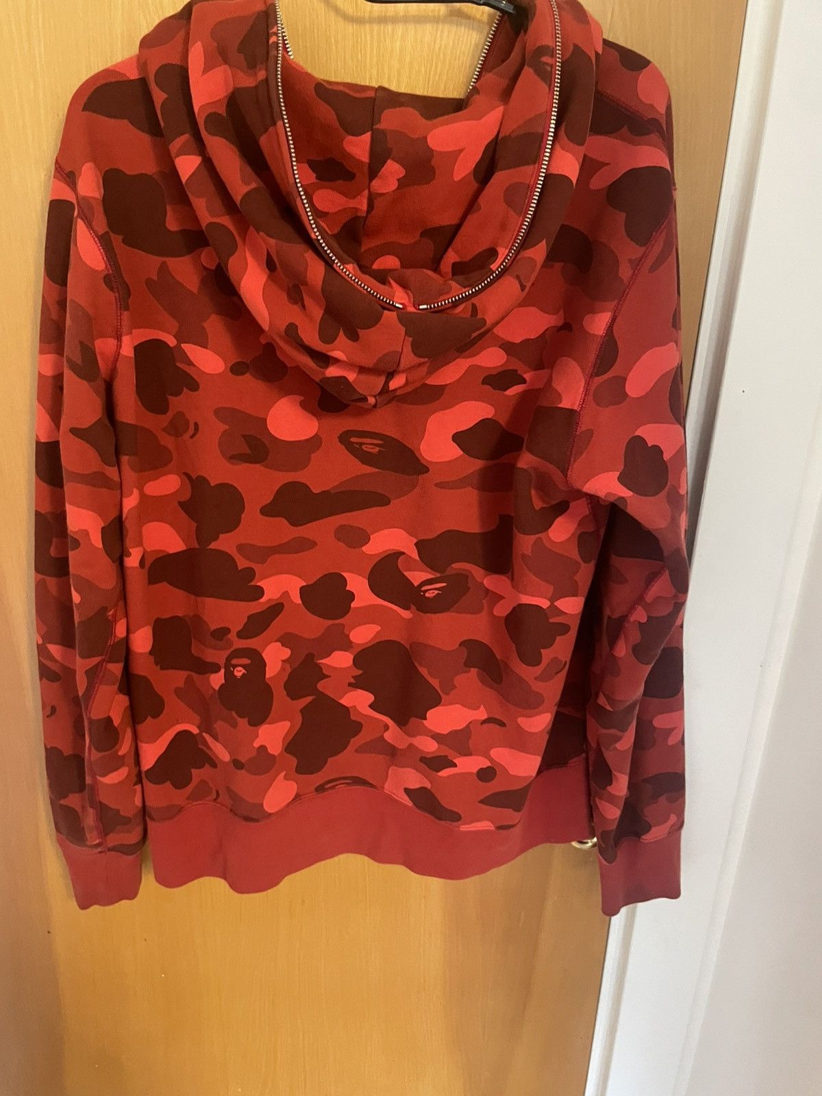 Bape BAPE Red Color Camo One Point Full Zip Hoodie Size US XL / EU 56 / 4 - 2 Thumbnail