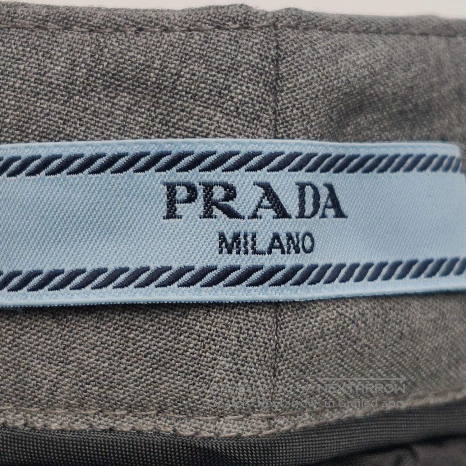 Prada Prada Gray Wool Trousers Size 36 . Size 22" - 5 Thumbnail