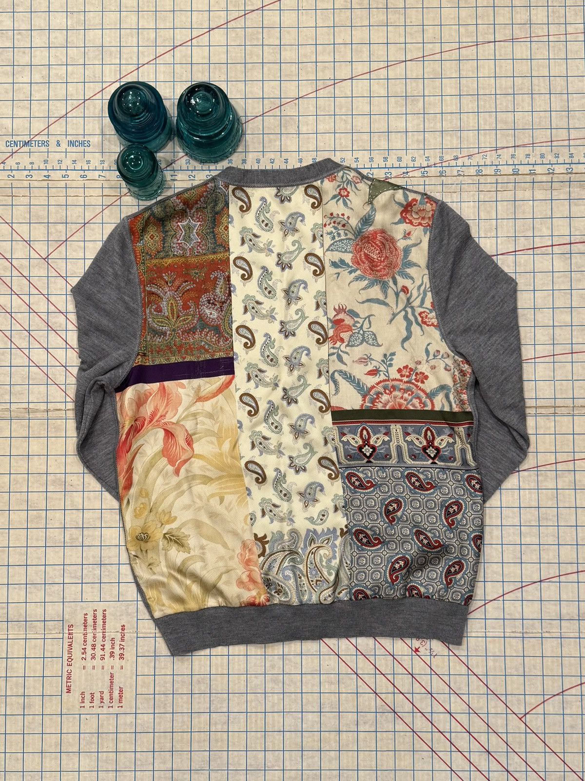 Pierre-Louis Mascia Pierre Louis Mascia Floral Paisley Patchwork Cardigan Medium Size M / US 6-8 / IT 42-44 - 1 Thumbnail