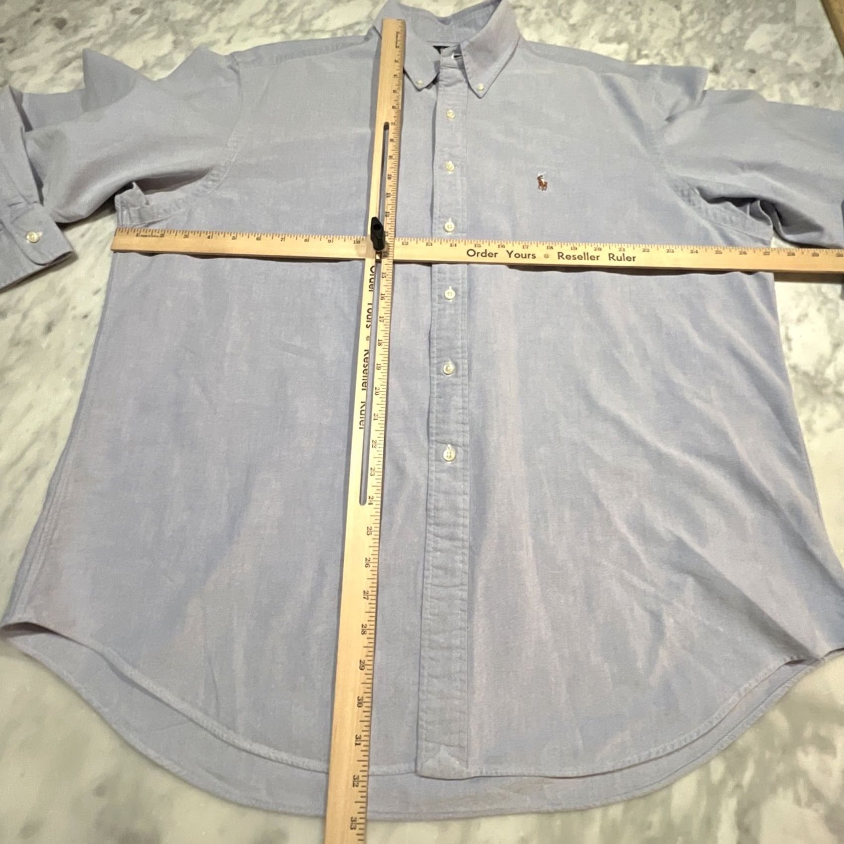 Ralph Lauren Ralph Lauren Yarmouth Oxford Shirt Men 17.5-35 Blue Button-Down Collared Classic Preppy Embroidered Size US XL / EU 56 / 4 - 6 Thumbnail