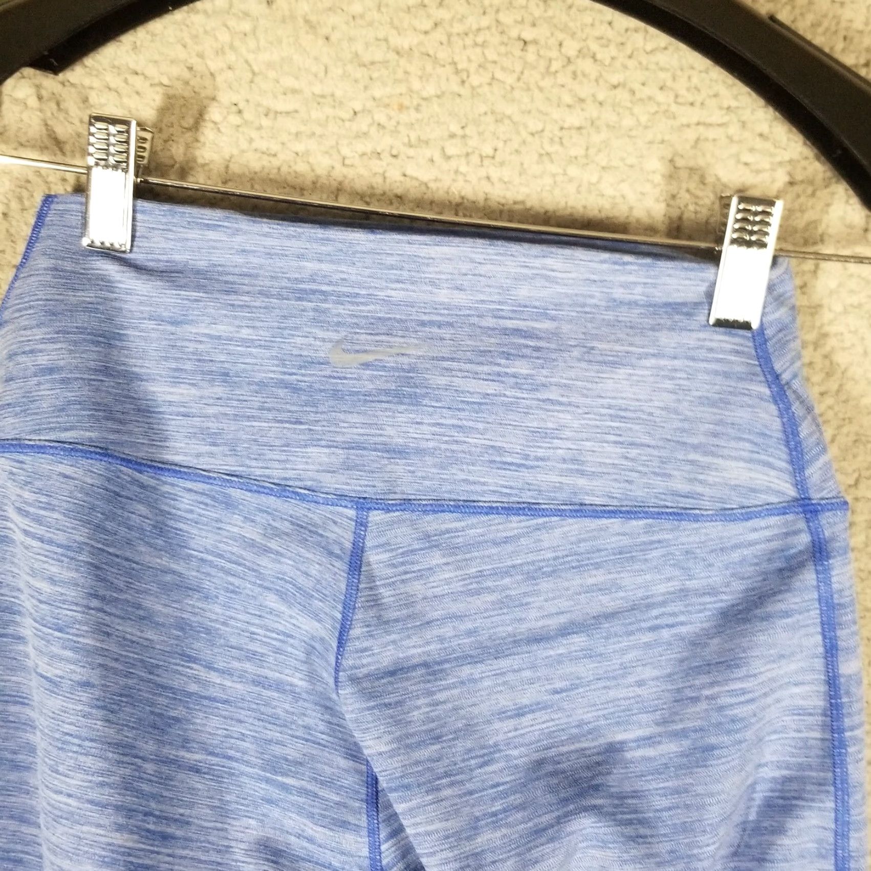Nike Nike One Dri-FIT Leggings Womens Medium Blue High Rise Full Length Yoga Pants Size 32" / US 10 / IT 46 - 7 Thumbnail