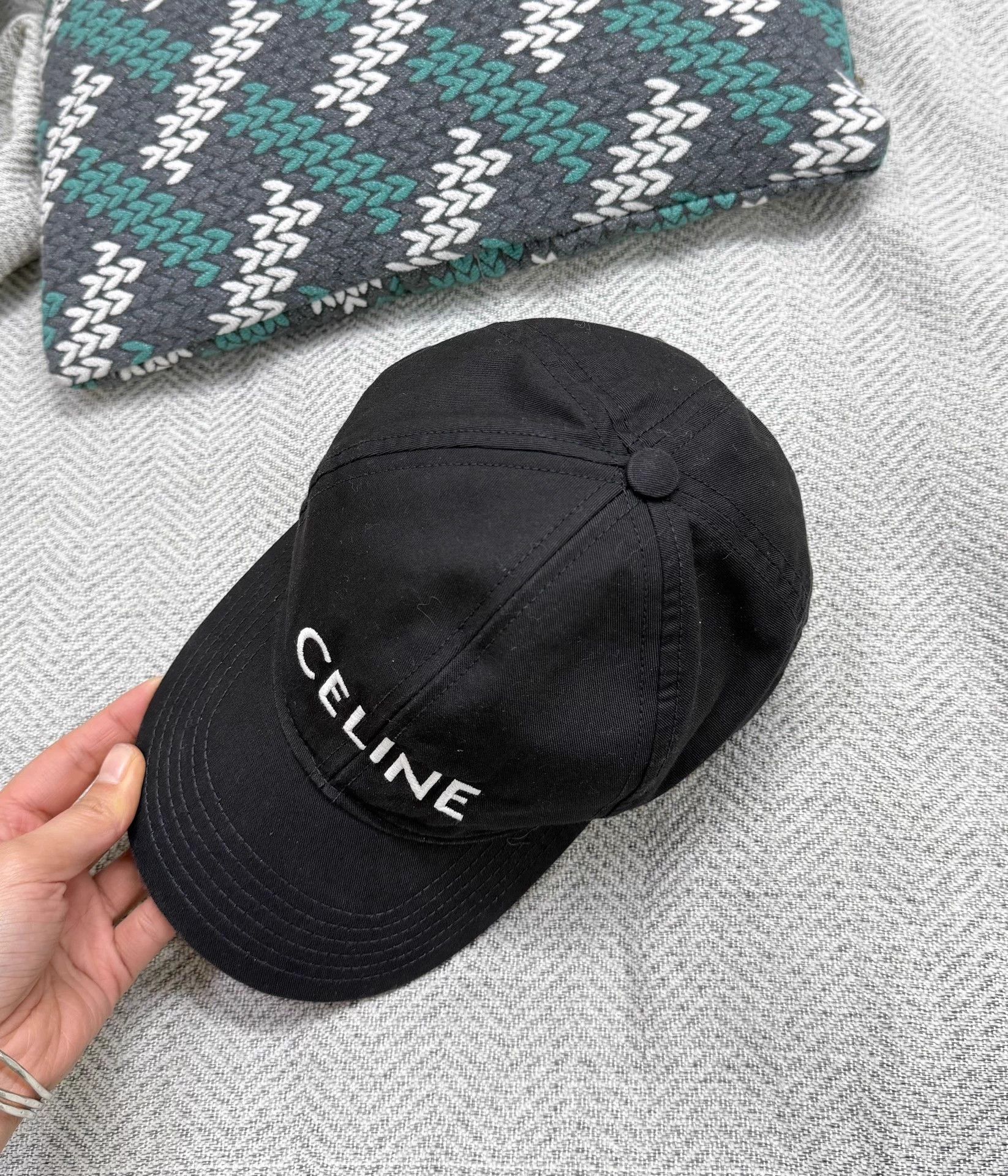 Celine Celine Classic Black Baseball Cap New Size ONE SIZE - 4 Thumbnail