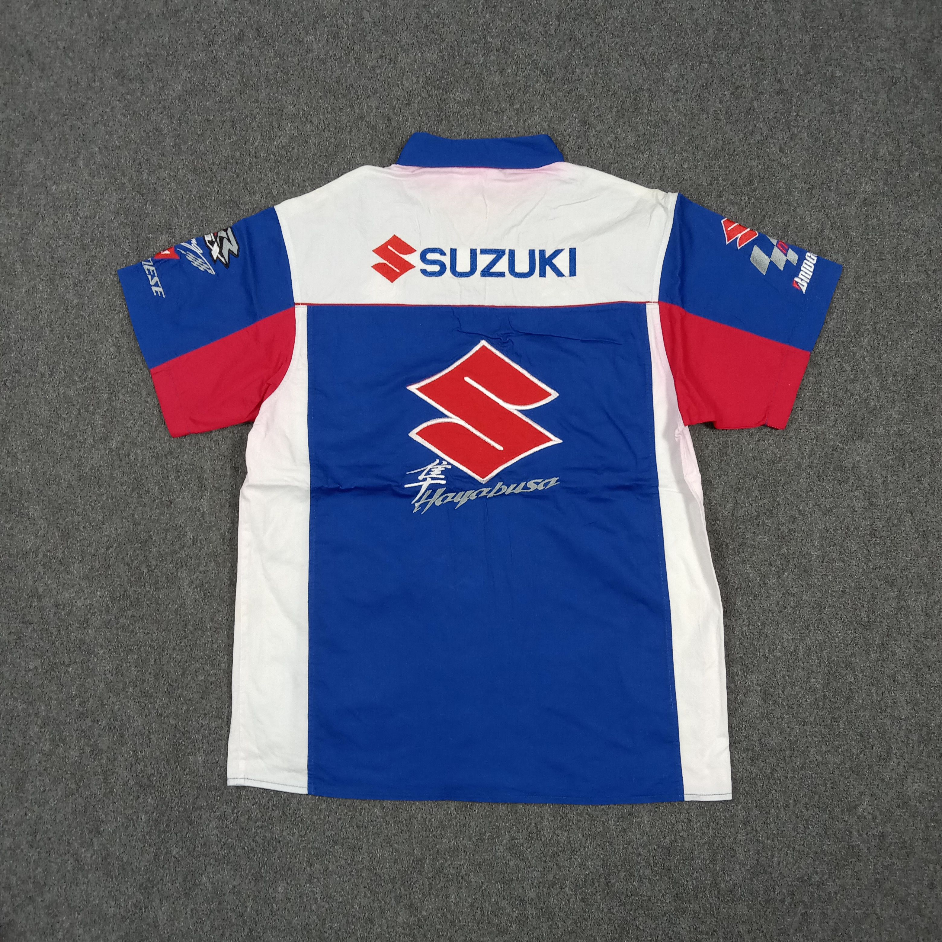 Japanese Brand Suzuki Hayabusa Racing Superbike Work Shirt C294N67 Size US S / EU 44-46 / 1 - 1 Thumbnail