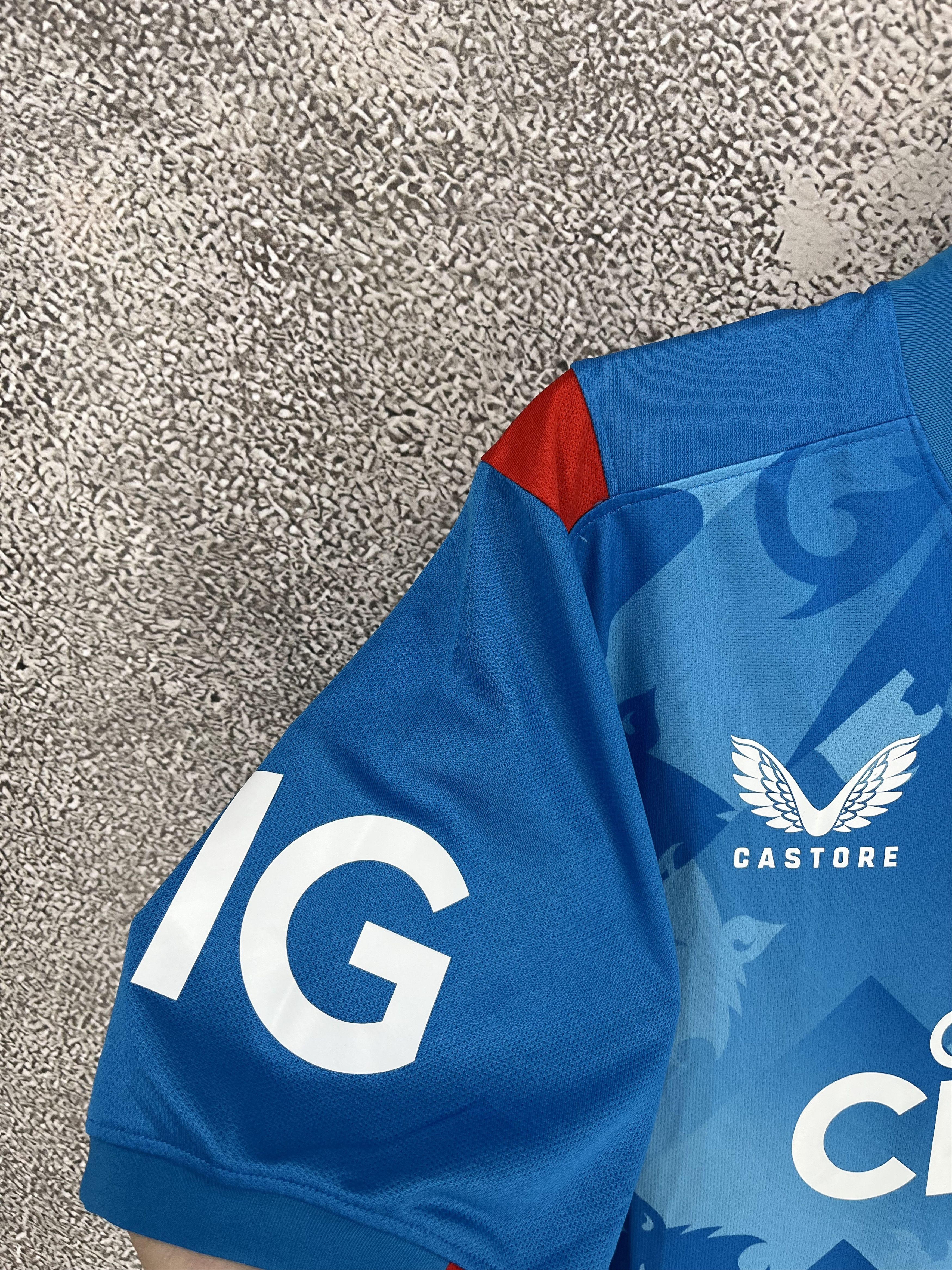 Vintage England Cricket Castore Blue One Day Shirt size Size US XXL / EU 58 / 5 - 5 Thumbnail