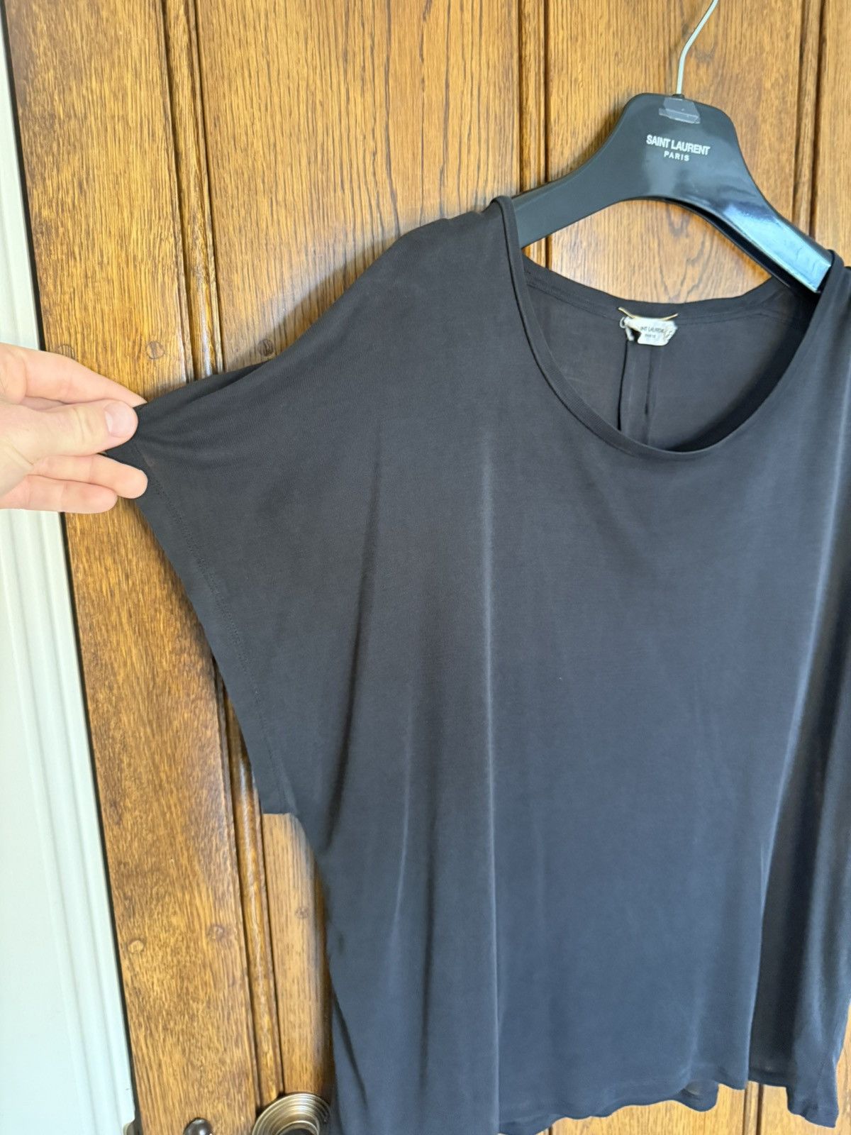 Saint Laurent Paris FW13 Saint Laurent tank sleeveless silk t shirt vest Hedi L Size US L / EU 52-54 / 3 - 9 Thumbnail
