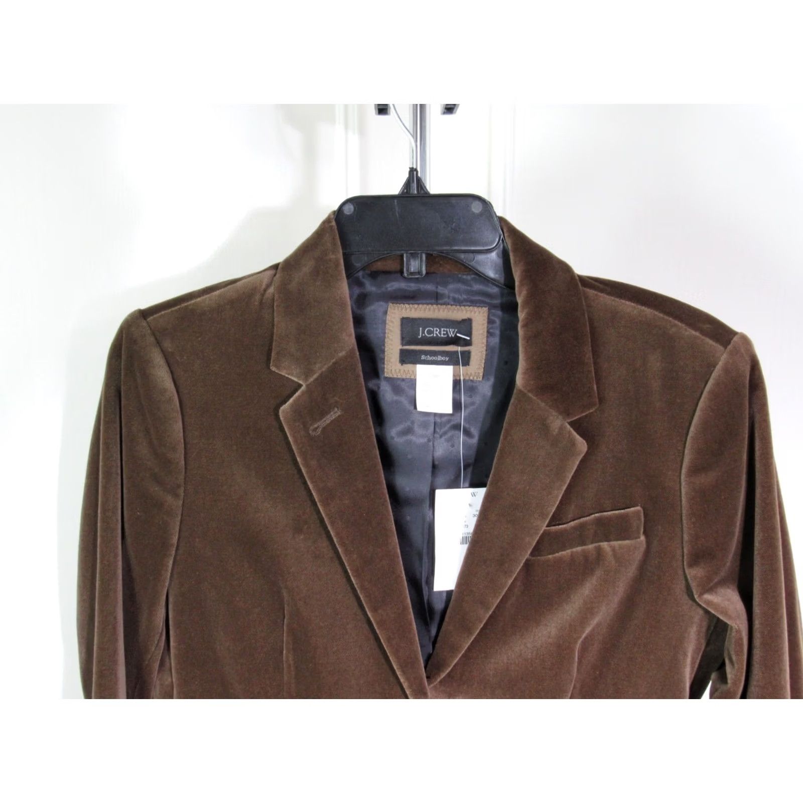 J.Crew J.CREW Blazer Women's Brown Corduroy School Boy 12P Notch Lapel Single-Breasted Two-Button Front Jacket | Classic Preppy Career Style Size XL / US 12-14 / IT 48-50 - 2 Thumbnail
