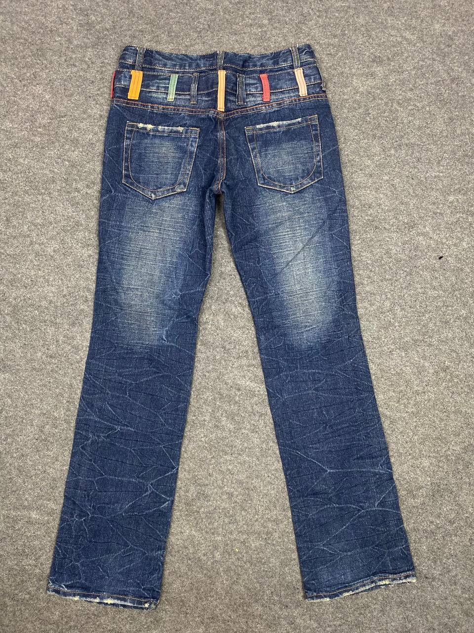 Japanese Brand vintage japanese brands double waist denim nice design Size US 32 / EU 48 - 1 Thumbnail