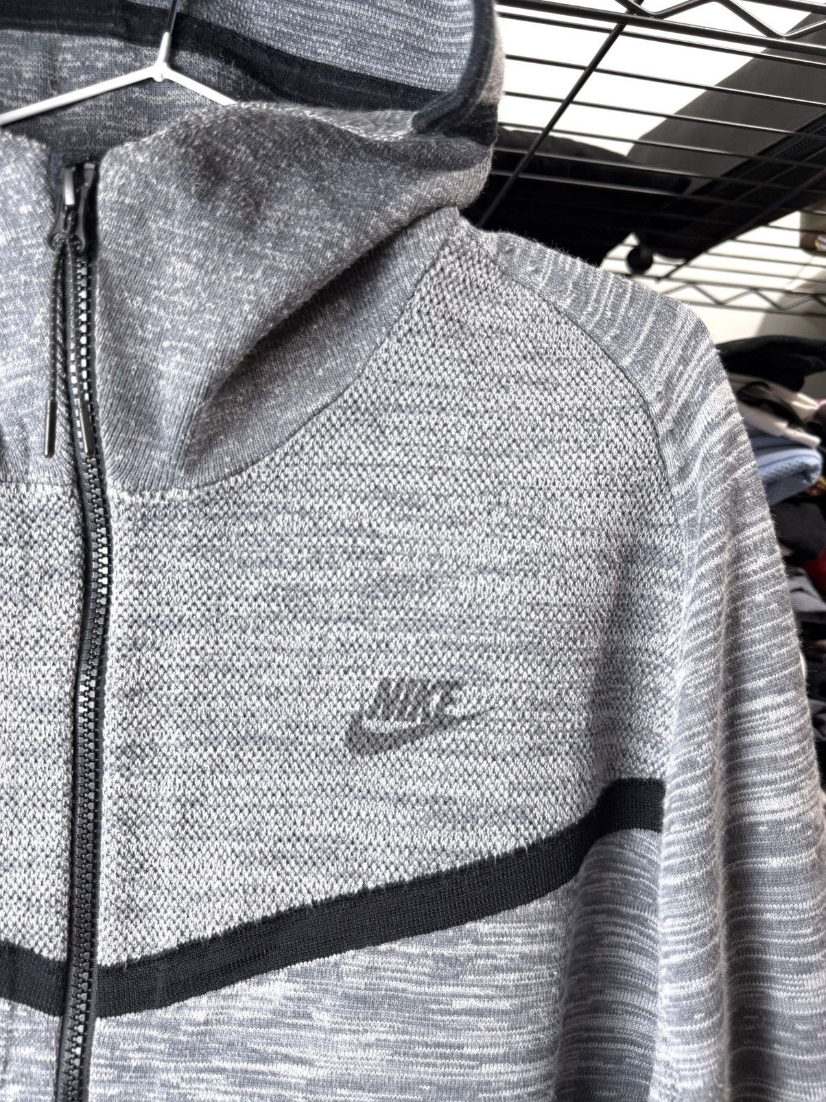 Nike Vintage Nike Tech Fleece Knitted Knit Hoodie Roger Federer Size US L / EU 52-54 / 3 - 4 Thumbnail