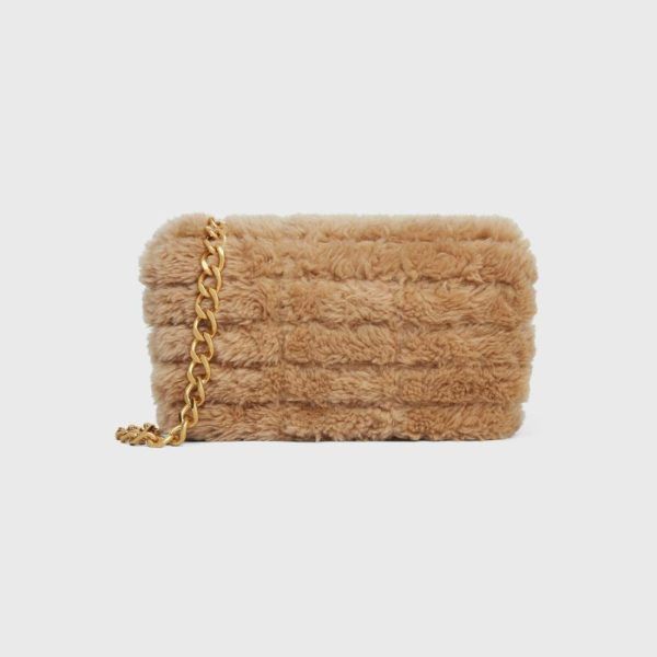 Celine o1w1db10125 111273EPZ Size: OS / Shearling Shoulder Bag Size ONE SIZE - 3 Thumbnail