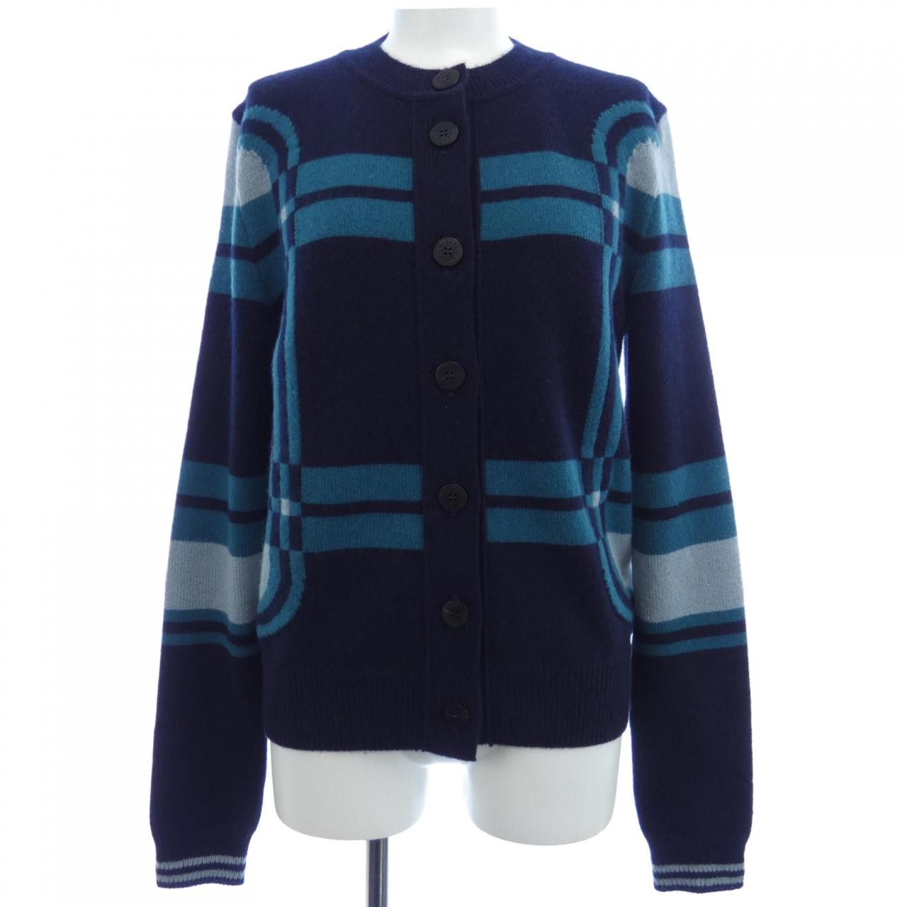 Hermes Hermes Hermès BRIDES DE GALA TARTAN34 Cashmere Cardigan Others Tops DUTY FREE for USA Size ONE SIZE - 1 Thumbnail
