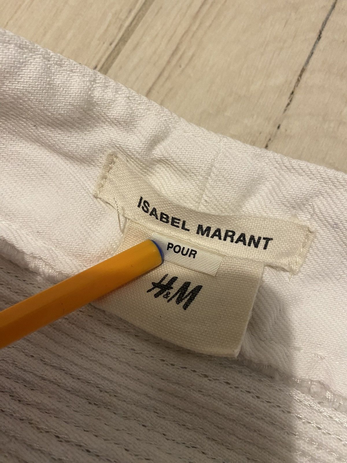 Isabel Marant FW13 Isabel Marant X H&M Biker White Denim Pants Size US 32 / EU 48 - 14 Thumbnail