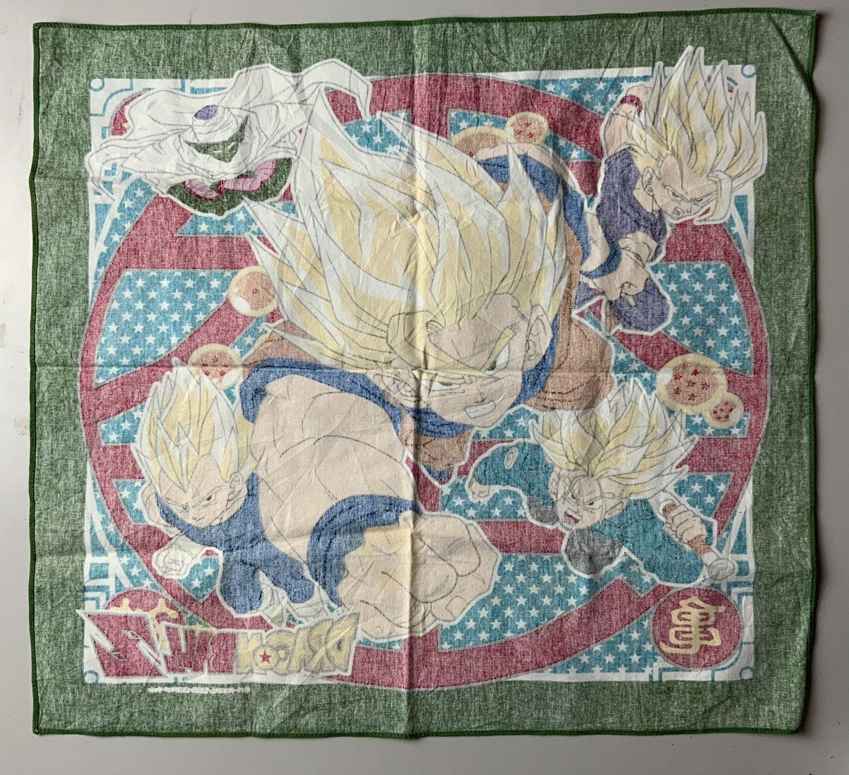 Japanese Brand Vintage Dragon Ball Z Made in Japan Big Logo Handkerchief Size ONE SIZE - 8 Thumbnail