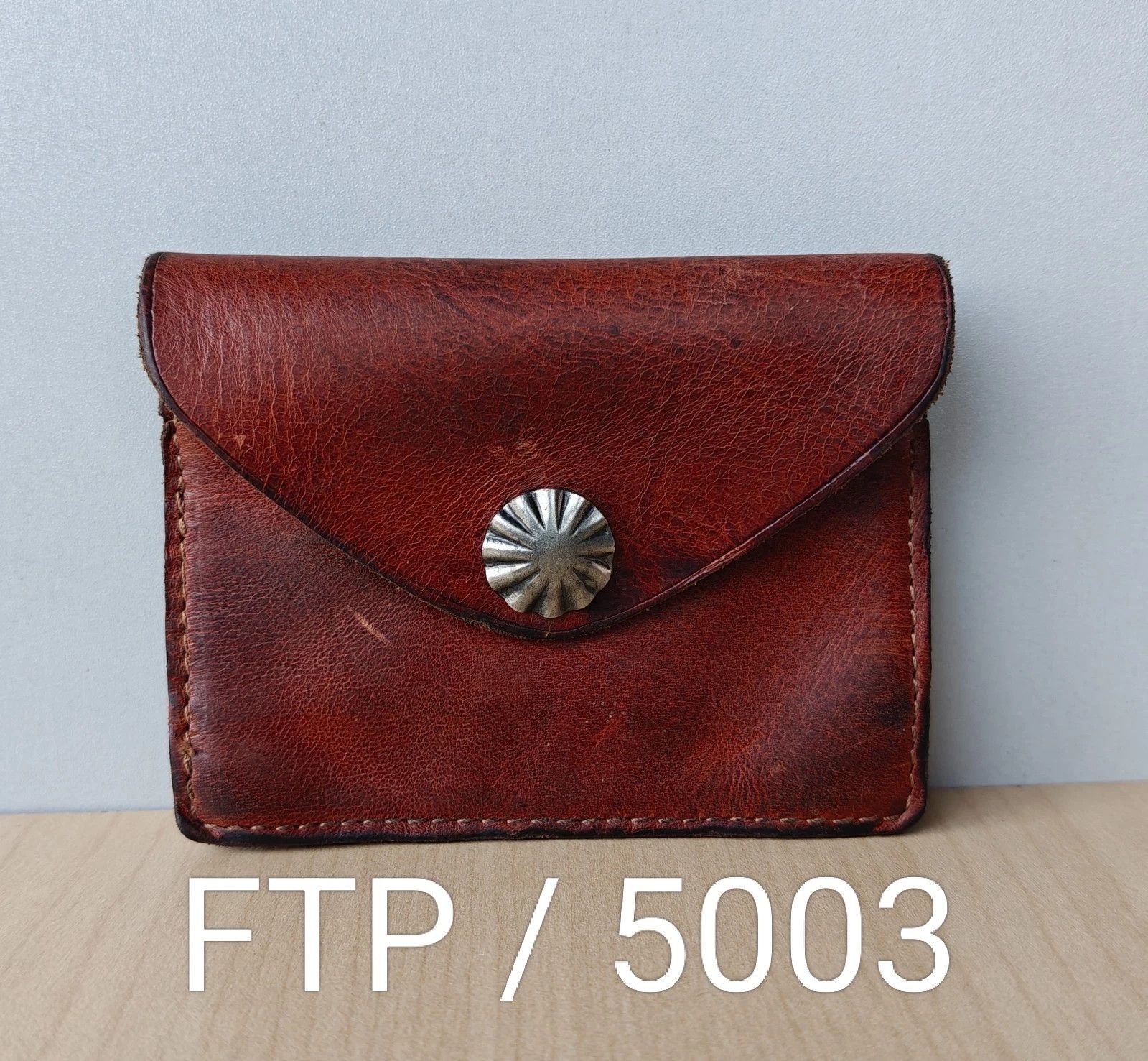 RRL Ralph Lauren Double RL Concho Leather Card Case FTP - 5003 Size ONE SIZE - 12 Thumbnail