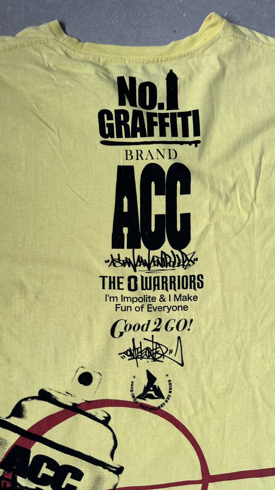 Japanese Brand VINTAGE Y2K ACC ASIAN CAN CONTROLLERZ GRAFFITI TEE Size US XXL / EU 58 / 5 - 10 Thumbnail