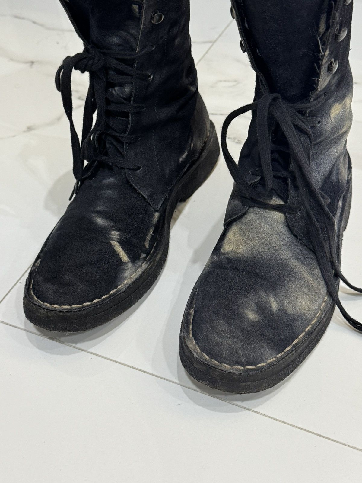 Ann Demeulemeester Ann demeulemeester tie-dye boots ss01 (37eu) Size US 7 / IT 37 - 6 Thumbnail