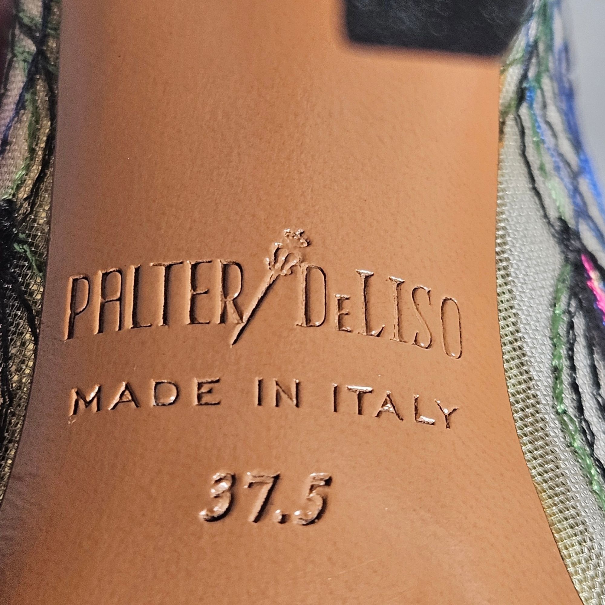 Other Palter DeLiso Women’s Heels Peacock Feather Embroidery 37.5 Size US 7.5 / IT 37.5 - 4 Thumbnail