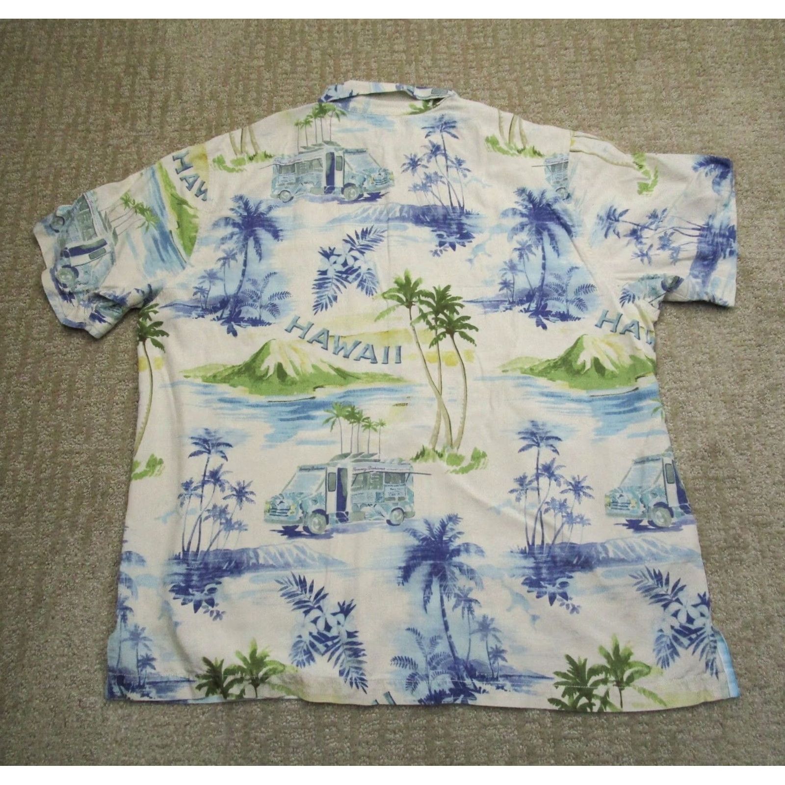 Tommy Bahama Tommy Bahama Shirt Men XL White Silk Short Sleeve Button-Up Collared Hawaiian AOP Floral Beach 90s Theme Mens Size US XL / EU 56 / 4 - 3 Thumbnail