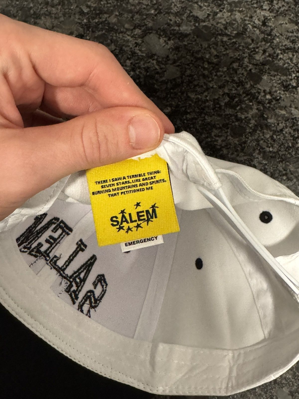 S4LEM SALEM FLAG HAT (WHITE) Size ONE SIZE - 5 Thumbnail