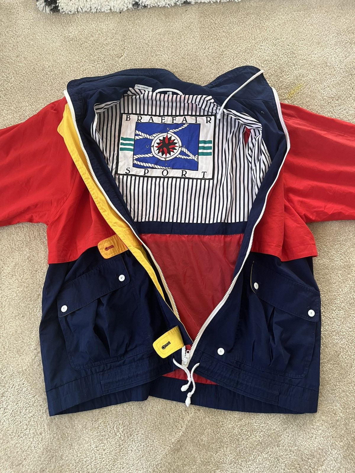 Vintage Vintage Braefair Sport Nautical Jacket Women’s full zip Size L / US 10 / IT 46 - 3 Thumbnail