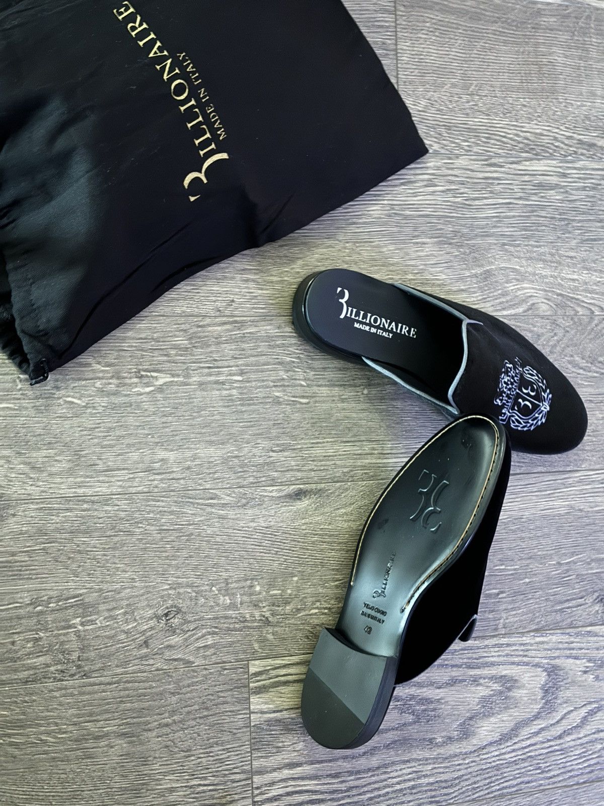 Billionaire Couture × Philipp Plein Velvet Half Loafers NWB Black | NWB 42 (9 US) Size US 9 / EU 42 - 12 Thumbnail