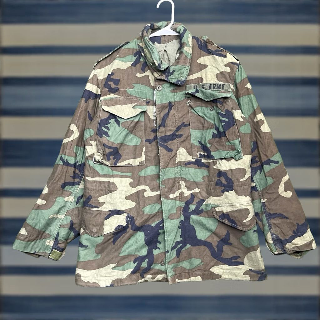 Vintage VINTAGE US Army Jacket Mens Small Regular Woodland Camouflage 90s Military Jacket Mens Small Regular Woodland Camouflage 90s Size US S / EU 44-46 / 1 - 1 Thumbnail