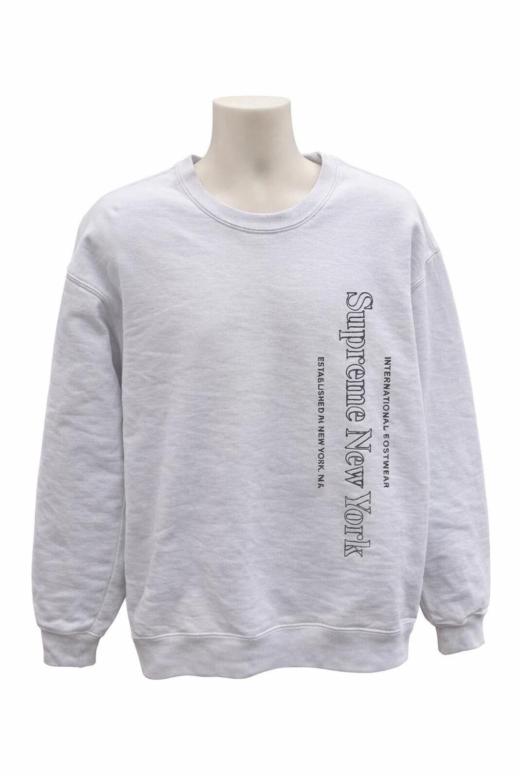 Supreme SS25 Supreme Washed Box Logo Crewneck White/Red | Grailed