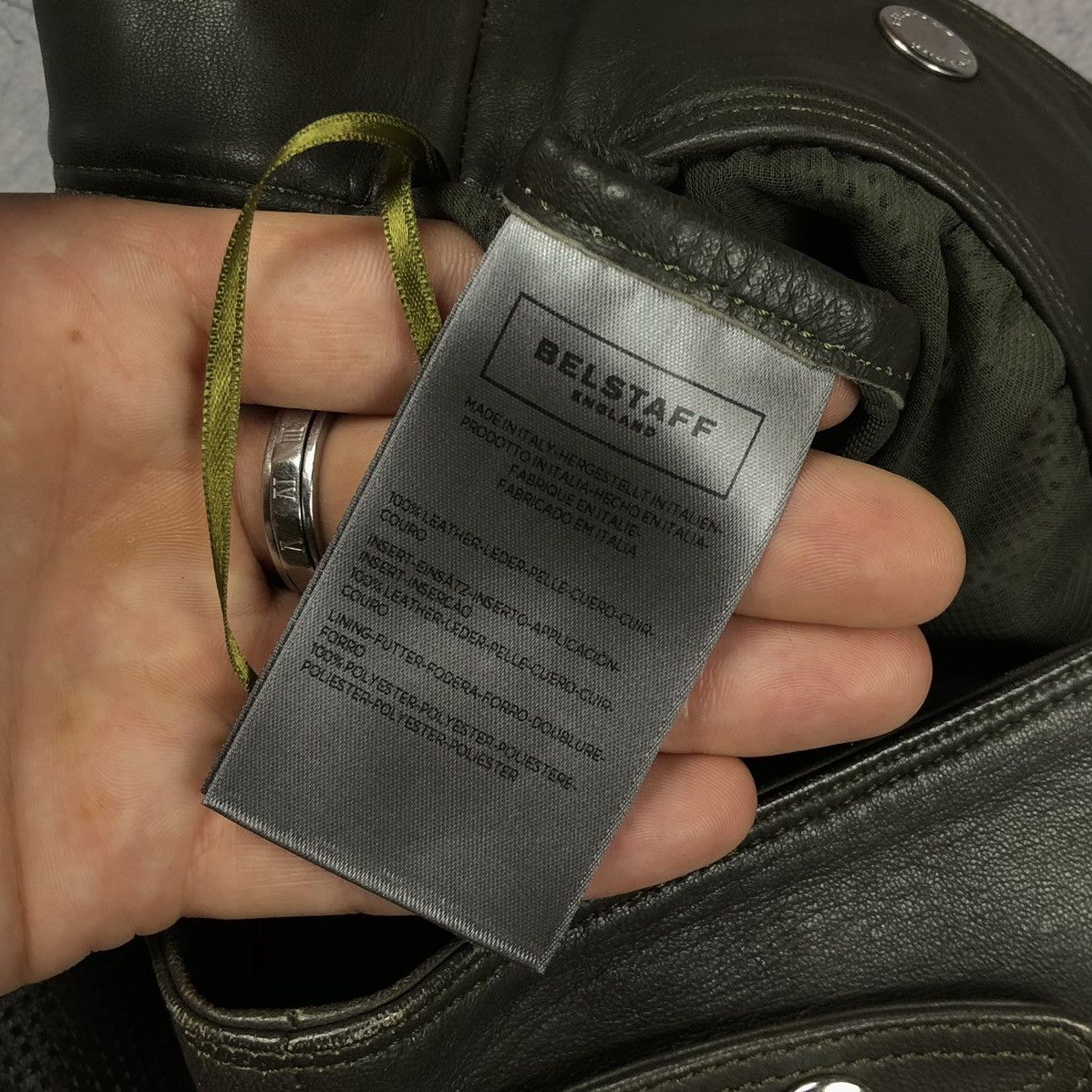Belstaff × Leather Vintage Belstaff Leather Mesh England London Shorts y2k og Size 28" / US 6 / IT 42 - 11 Thumbnail