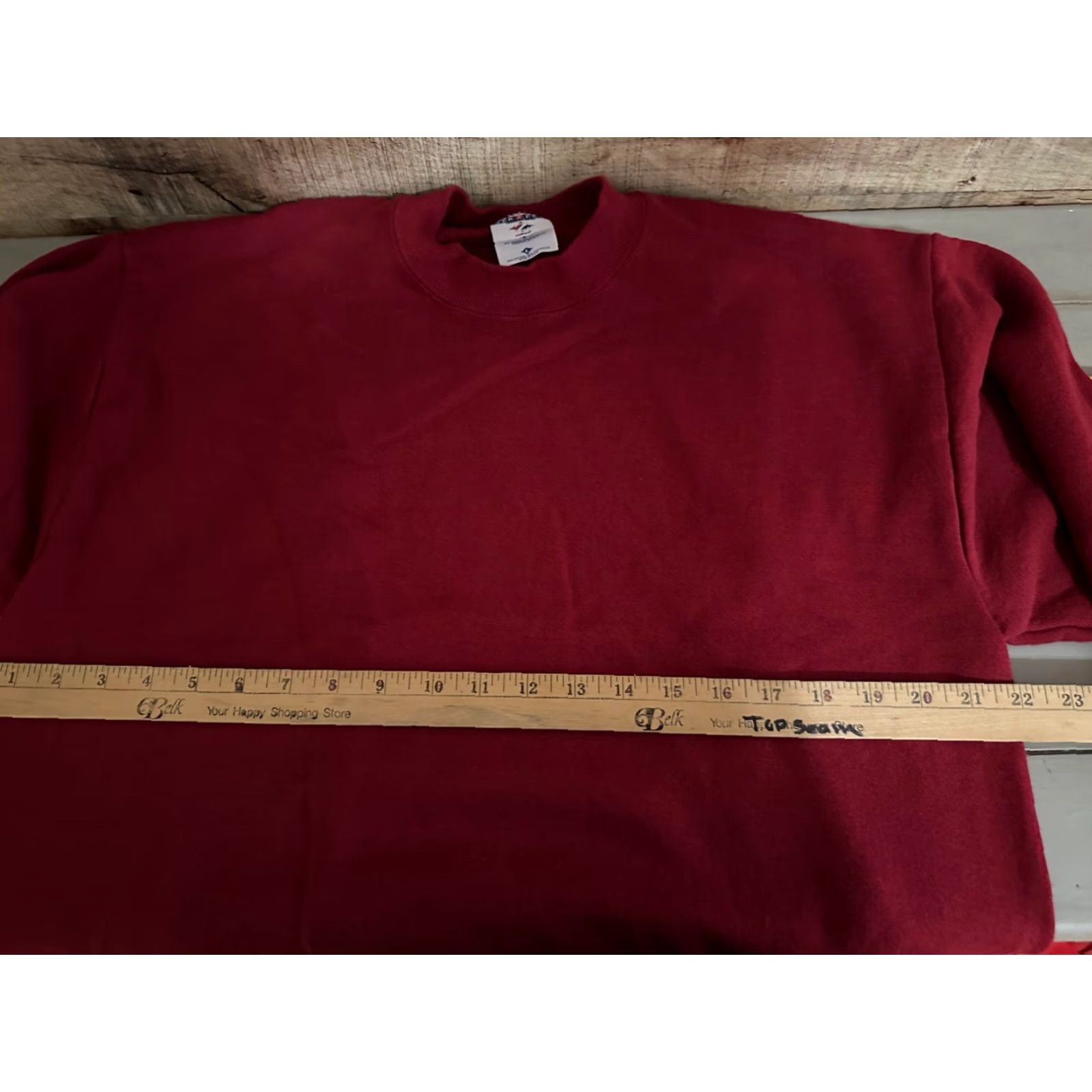 Jerzees VINTAGE JERZEES Nu-Blend Sweatshirt Mens Size L Red Crew Neck Long Sleeve Cotton Blend Size US L / EU 52-54 / 3 - 4 Thumbnail