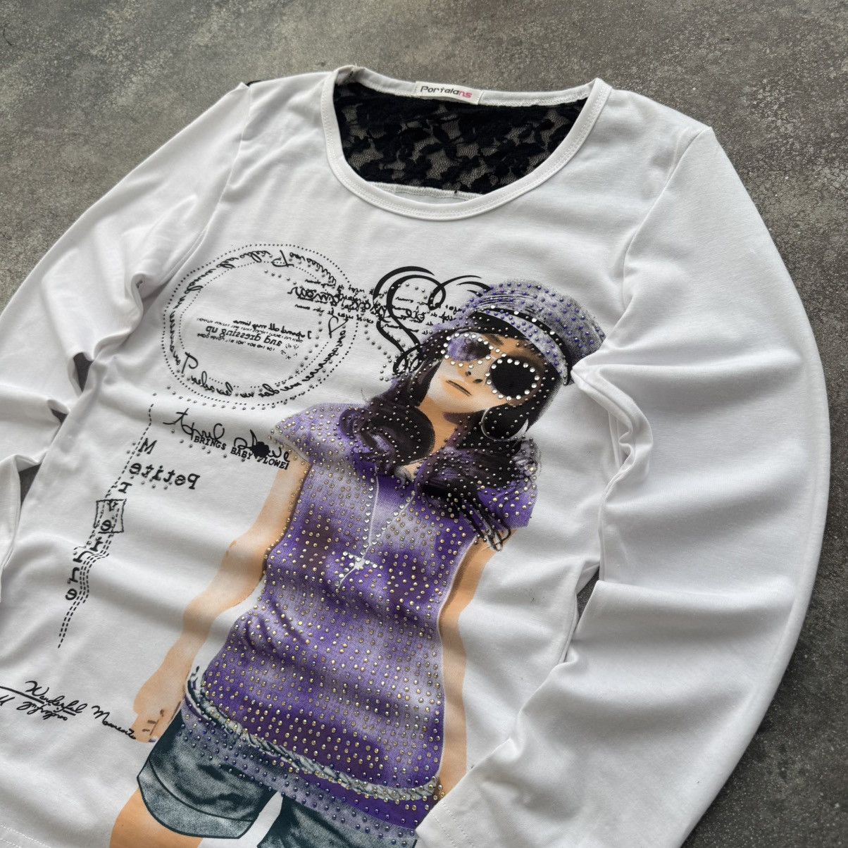 Hysteric Glamour Amazing Vintage Y2K Aesthetic Sexy Glamour Long Sleeve Top Size M / US 6-8 / IT 42-44 - 5 Thumbnail