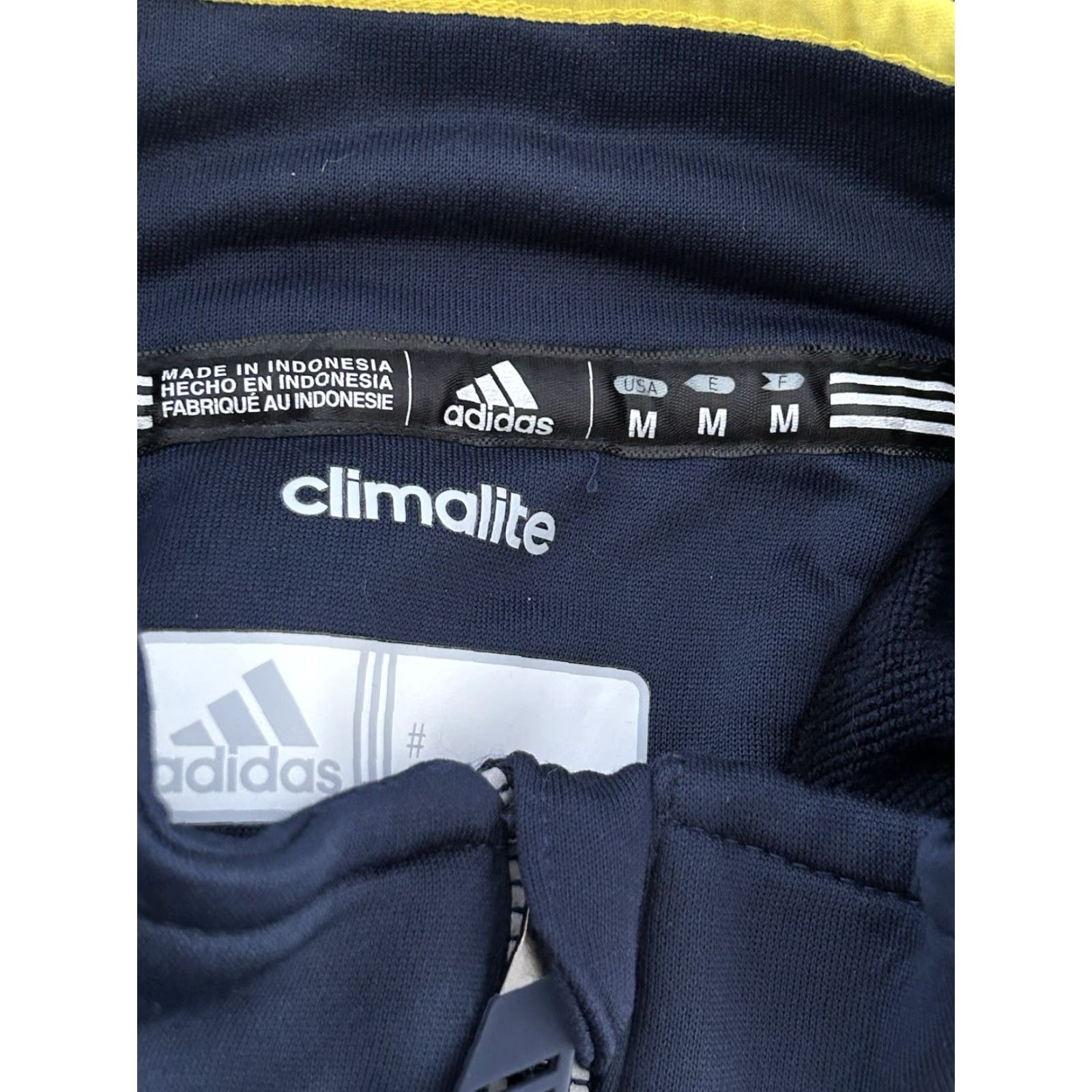 Adidas Adidas Michigan Wolverines 1/4 Zip Pullover Men's Blue Yellow Medium Size US M / EU 48-50 / 2 - 4 Thumbnail