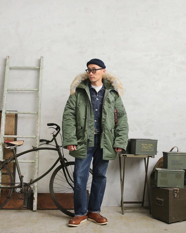 Alpha Industries ALPHA INDUSTRIES N-3B FLIGHT JACKET WELL WORN Size US M / EU 48-50 / 2 - 1 Thumbnail