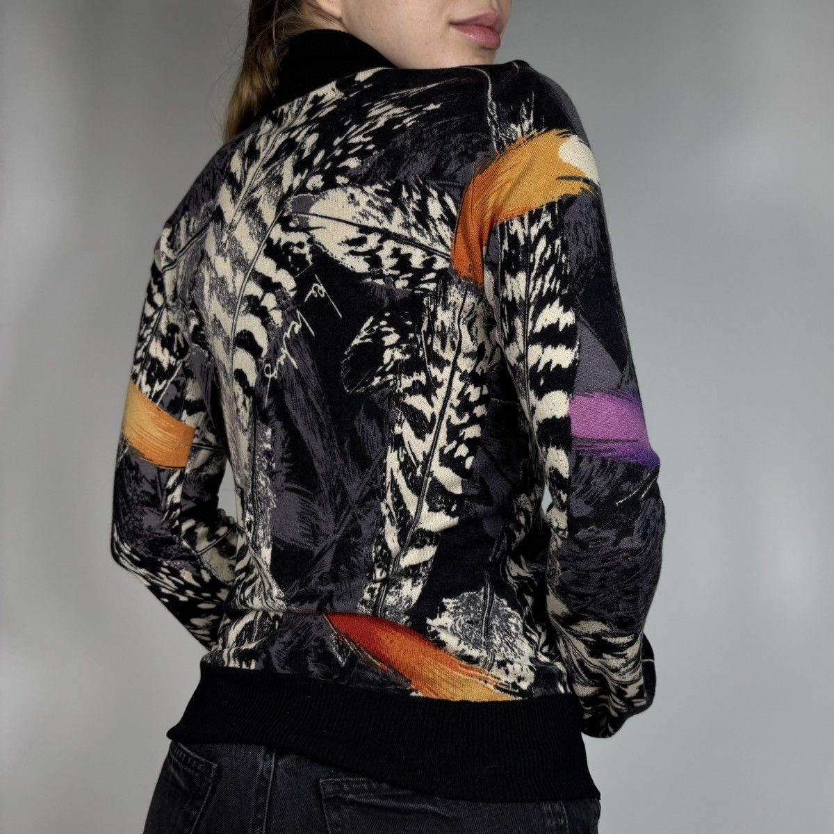 Iceberg Vintage Y2K Iceberg Luxury Abstract Floral Style Sweater 90s Size M / US 6-8 / IT 42-44 - 2 Thumbnail
