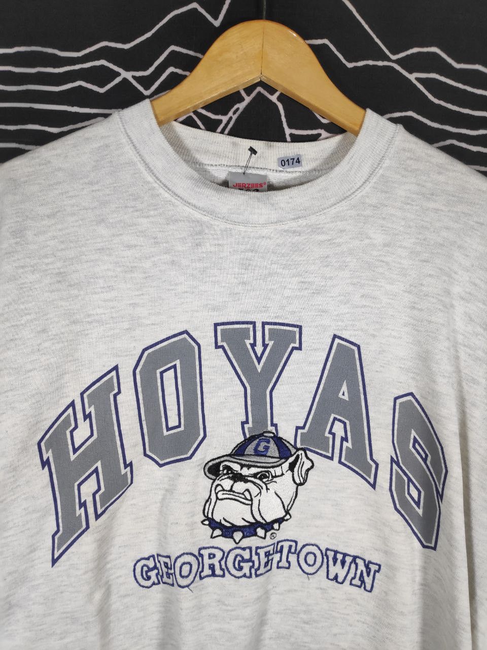 Jerzees Vtg 90s Georgetown Hoyas American Sports Sweatshirt Size L Size US L / EU 52-54 / 3 - 3 Thumbnail
