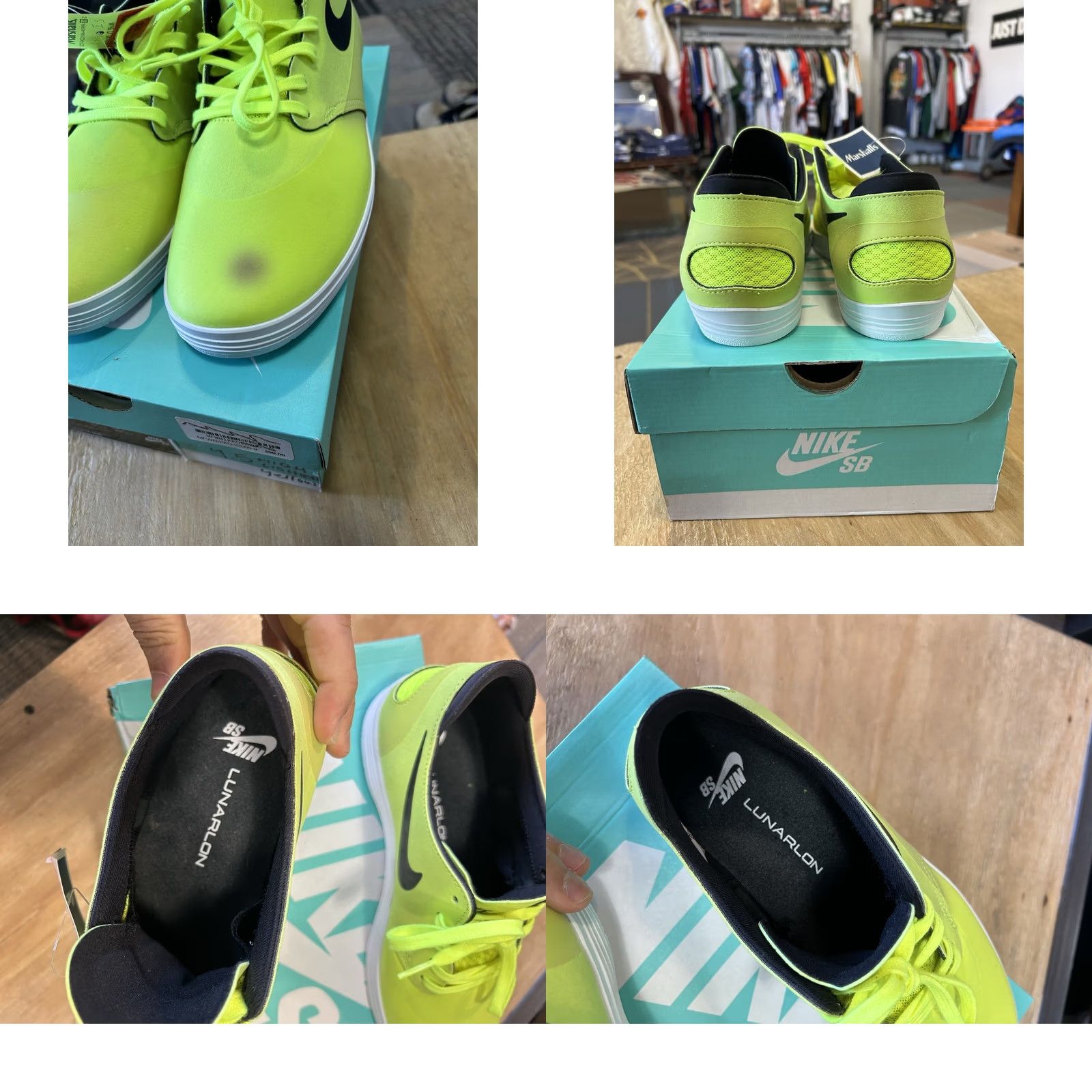 Vintage Nike SB Lunar Oneshot Volt/Black 631044-700 Size 9.5 Men Shoes Size US 9 / EU 42 - 8 Thumbnail