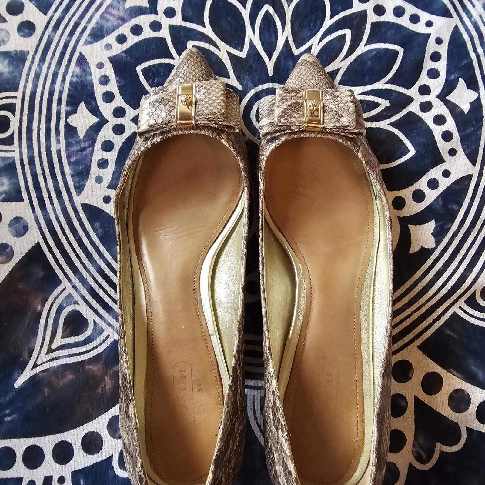 Coach Coach Women's Vintage 8.5 Snake Skin Kitten Heel Size US 8.5 / IT 38.5 - 7 Thumbnail