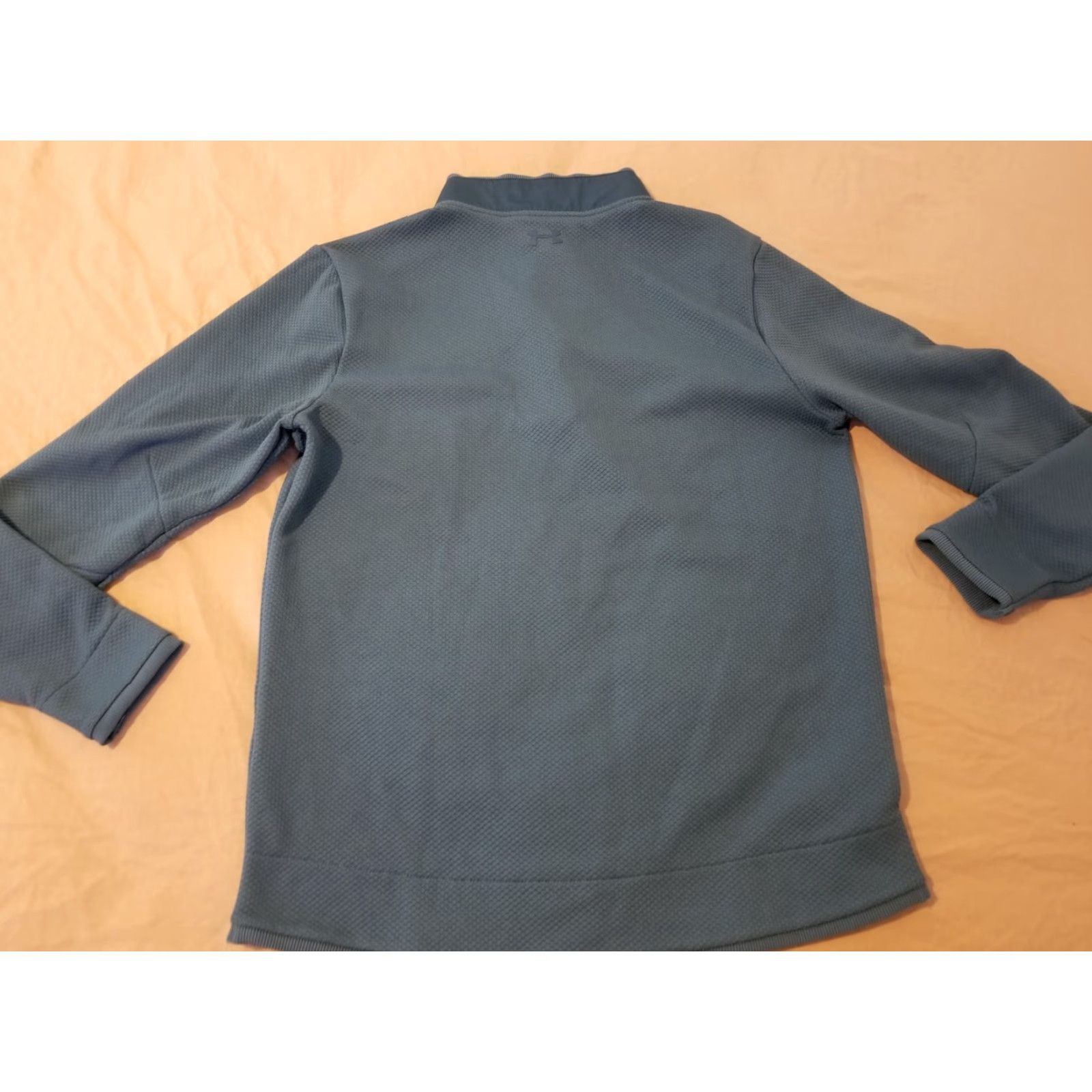 Under Armour Under Armour Polo Sweater Mens L Blue Athletic Golf Shirt Pullover Mock Neck Long Sleeve Size US L / EU 52-54 / 3 - 6 Thumbnail