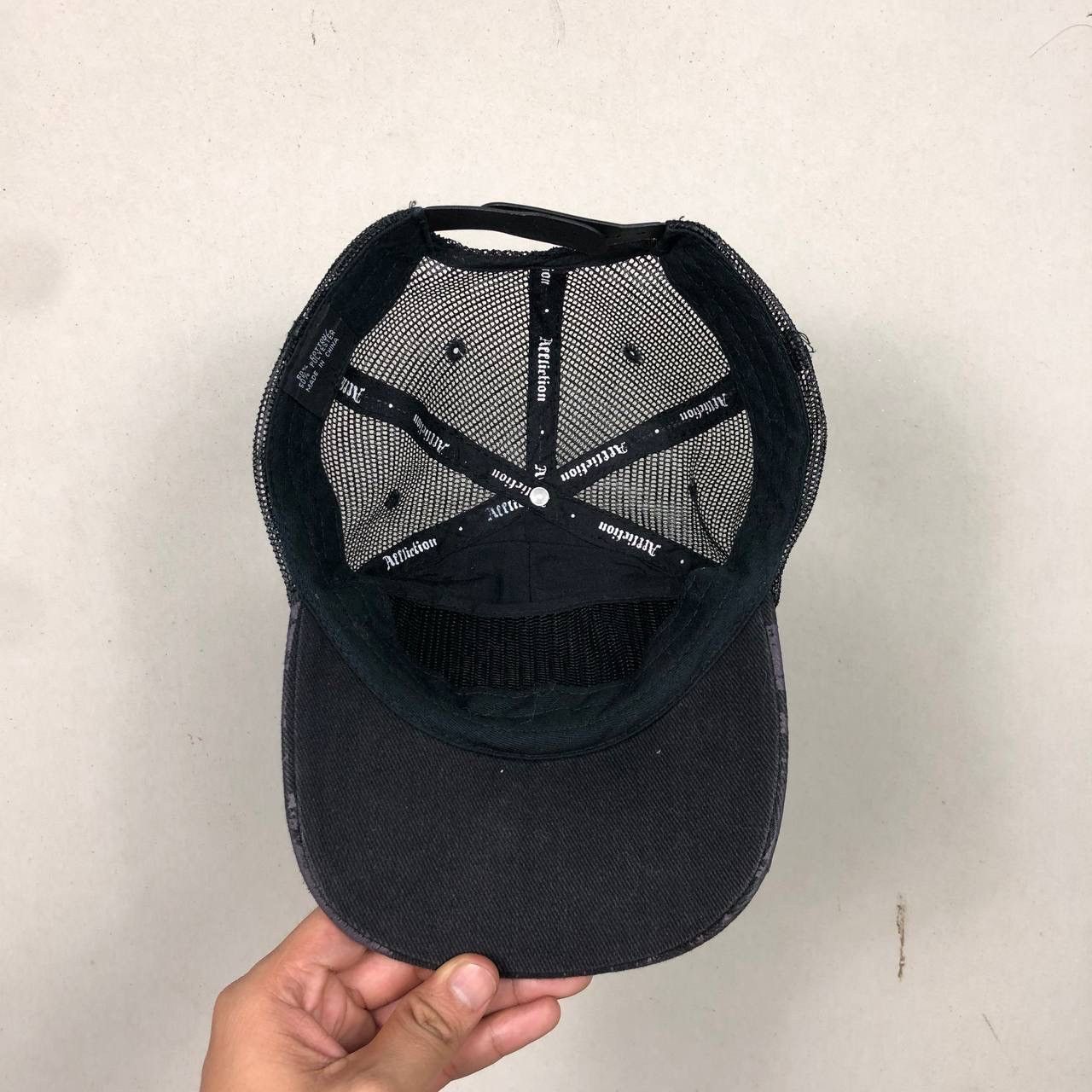 Affliction Affliction Hip Hop Skull Wing Sematary Trucker Hat Snapback Size ONE SIZE - 6 Thumbnail