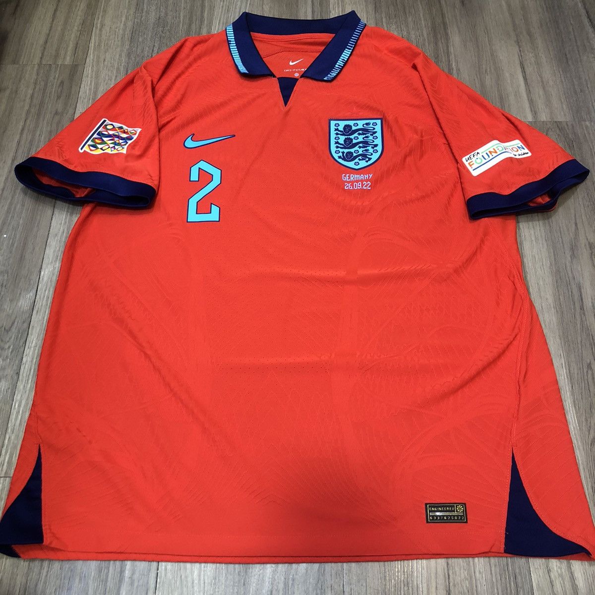 Nike England 22/23 player issue away shirt #2 James Size US XL / EU 56 / 4 - 1 Thumbnail