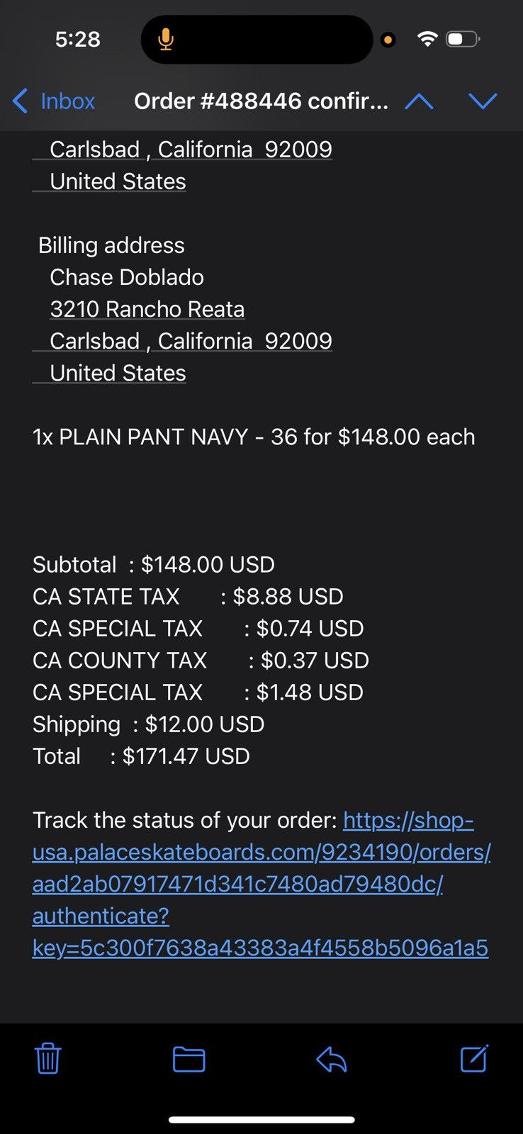 Palace Palace Plain Pant Size US 36 / EU 52 - 13 Thumbnail
