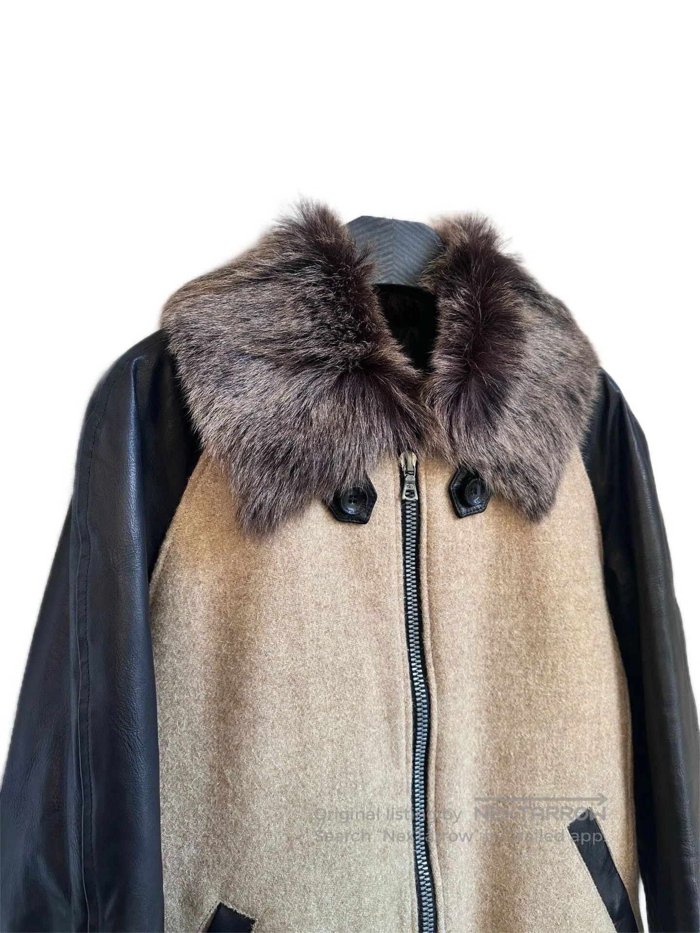 Isamu Katayama Backlash BackLash Fur Collar Leather Jacket. Size US L / EU 52-54 / 3 - 3 Thumbnail