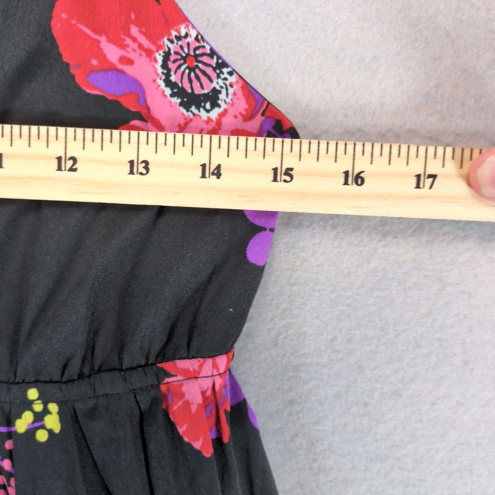 Other Roxy Love Seeker Black Floral Tank Babydoll HiLow Mini Dress Size L / US 10 / IT 46 - 4 Thumbnail
