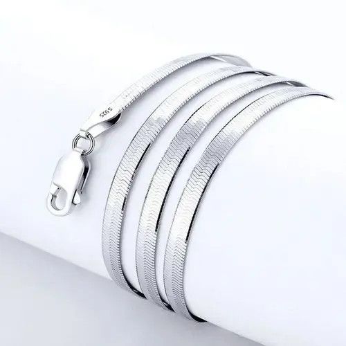 Sterling Silver Blade Chain Necklace Size ONE SIZE - 6 Thumbnail
