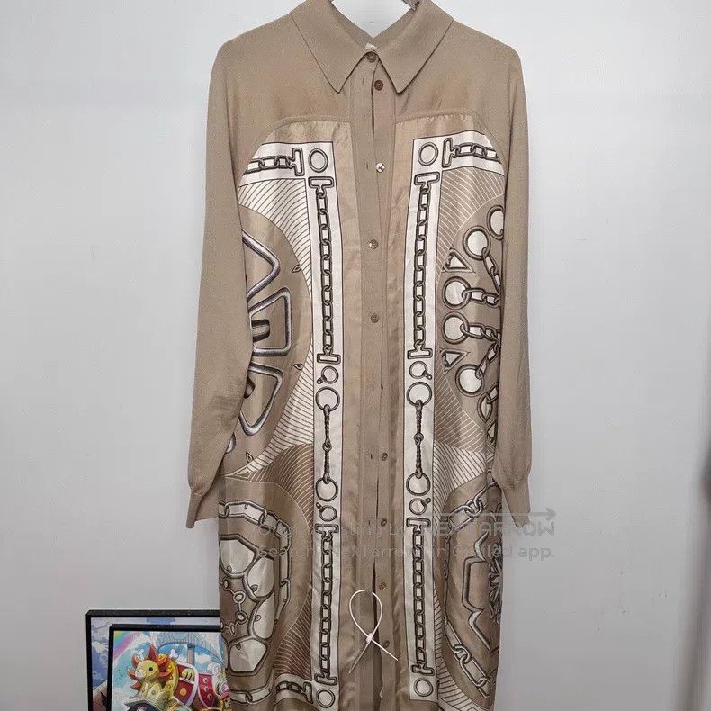 Hermes Hermes FW24 All-over Print Loose Dress Jacket Size XS / US 0-2 / IT 36-38 - 2 Thumbnail
