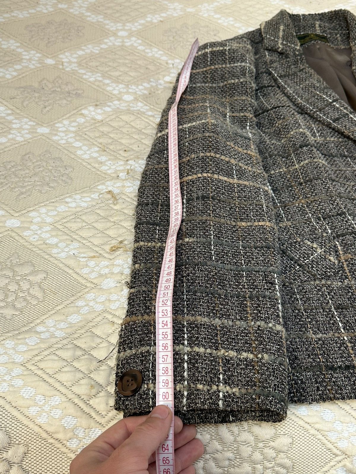 Vintage 🔥 Gianfranco Corneli Tweed Jacket Blazer Chanel Styled Size L / US 10 / IT 46 - 7 Thumbnail