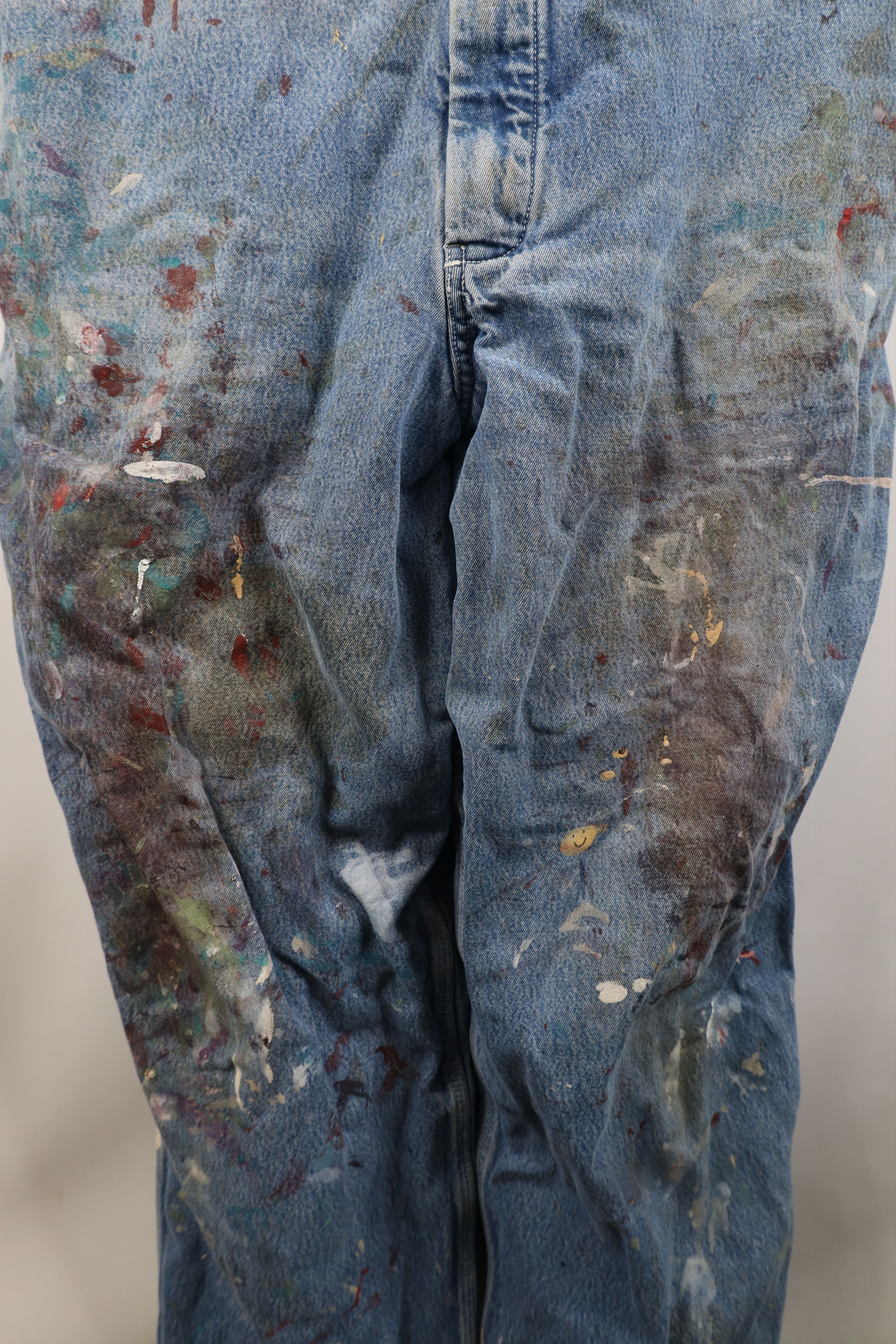 Vintage Vintage 90s Streetwear Thrashed Flannel Lined Overalls Size US 40 / EU 56 - 4 Thumbnail